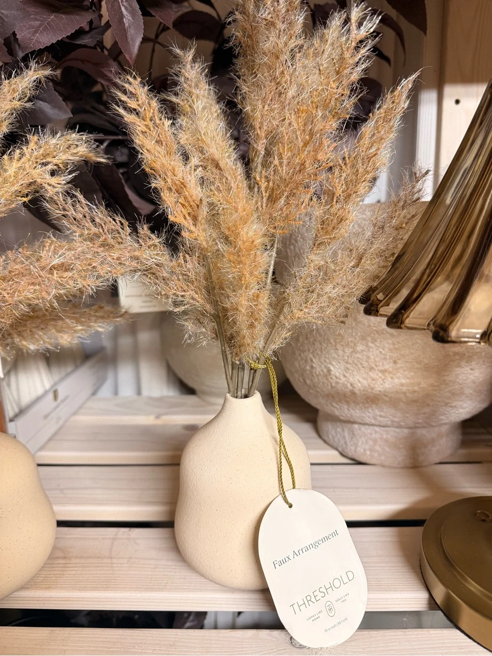 Threshold Pampas Grass Faux Arrangement